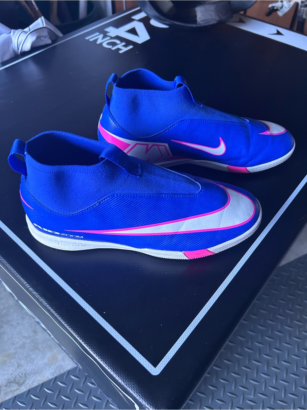 Nike Jr Mercurial Superfly 10 Academy Turf Royal Blue Slip-On soccer shoes